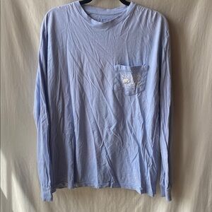 Southern Fried Cotton Blue Graphic Long Sleeve Tee